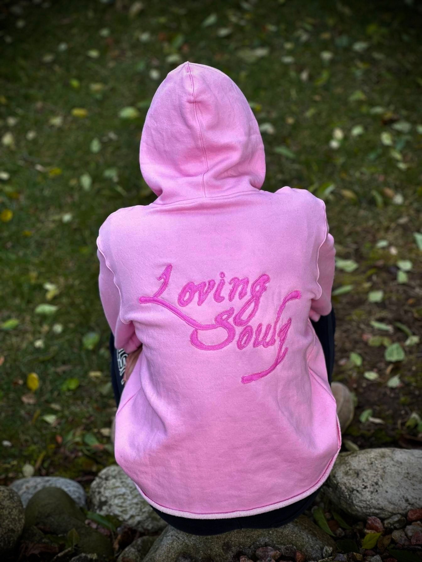 "Love Never Fails" Pink Hoodie